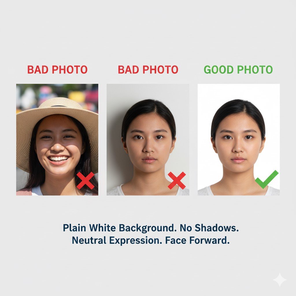 The Neutral Expression Rule (No Smiles, No Teeth)