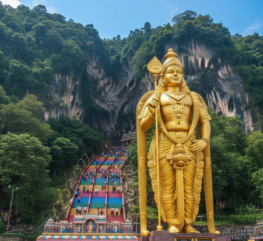 Top 10 Must-See Free Attractions in KL: Ultimate Budget-Friendly Guide to Save Money on Your Trip 1 Batu Caves The Rainbow Steps Climb