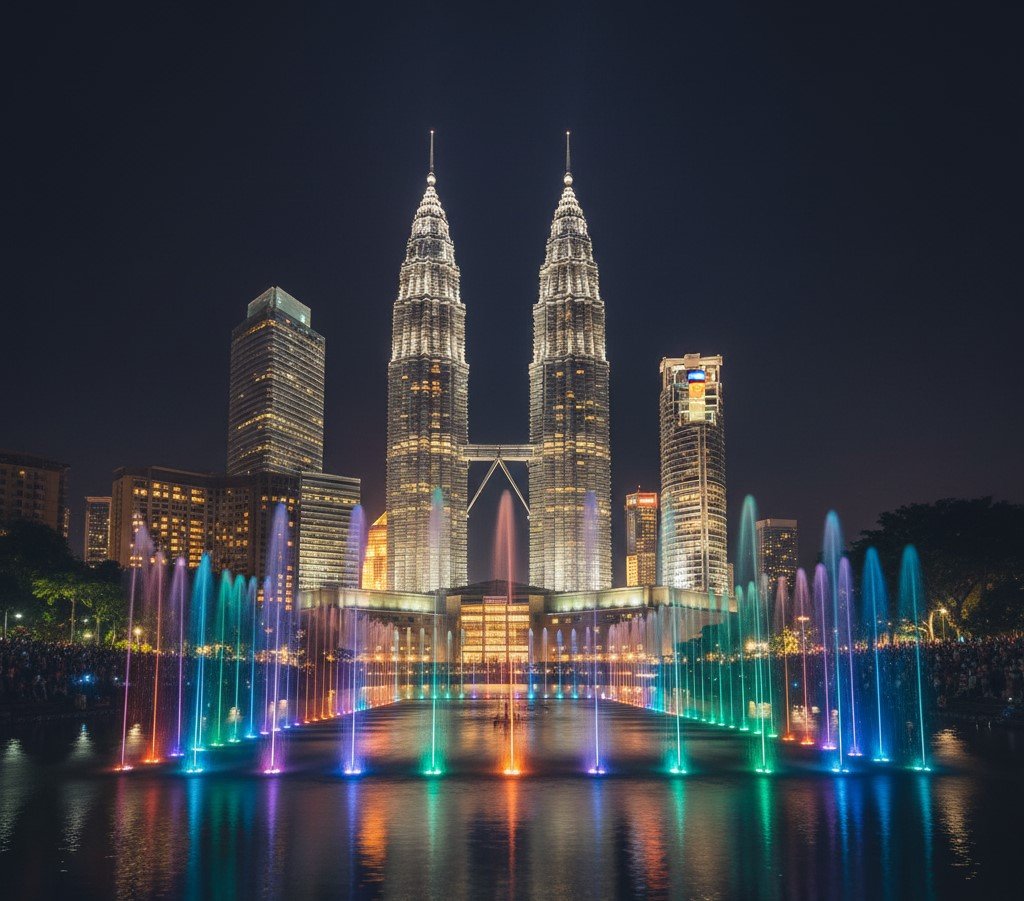 Top 10 Must-See Free Attractions in KL: Ultimate Budget-Friendly Guide to Save Money on Your Trip 4 KLCC Park & Lake Symphony Light Show