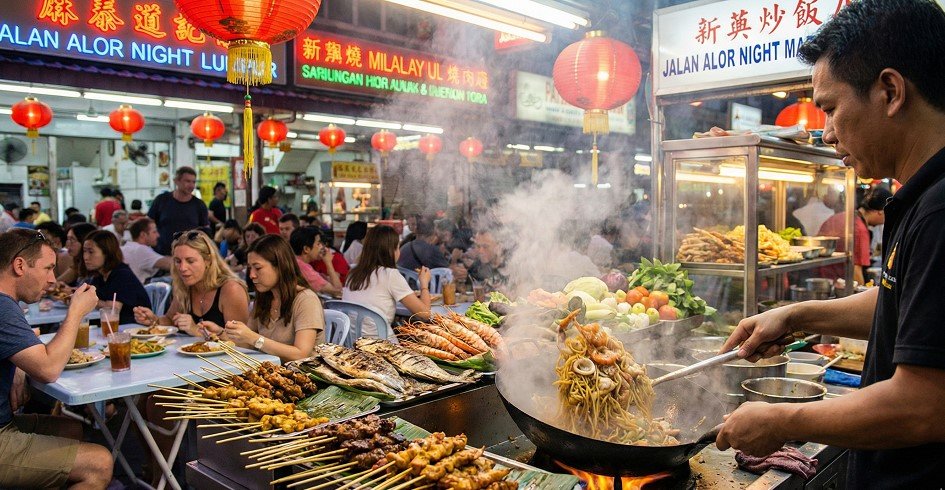 Nightlife in Malaysia: From Rooftop Luxuries to Late-Night Hawker Stalls (A 2025 Guide) 2 The Cultural Pulse Night Markets & Street Eats