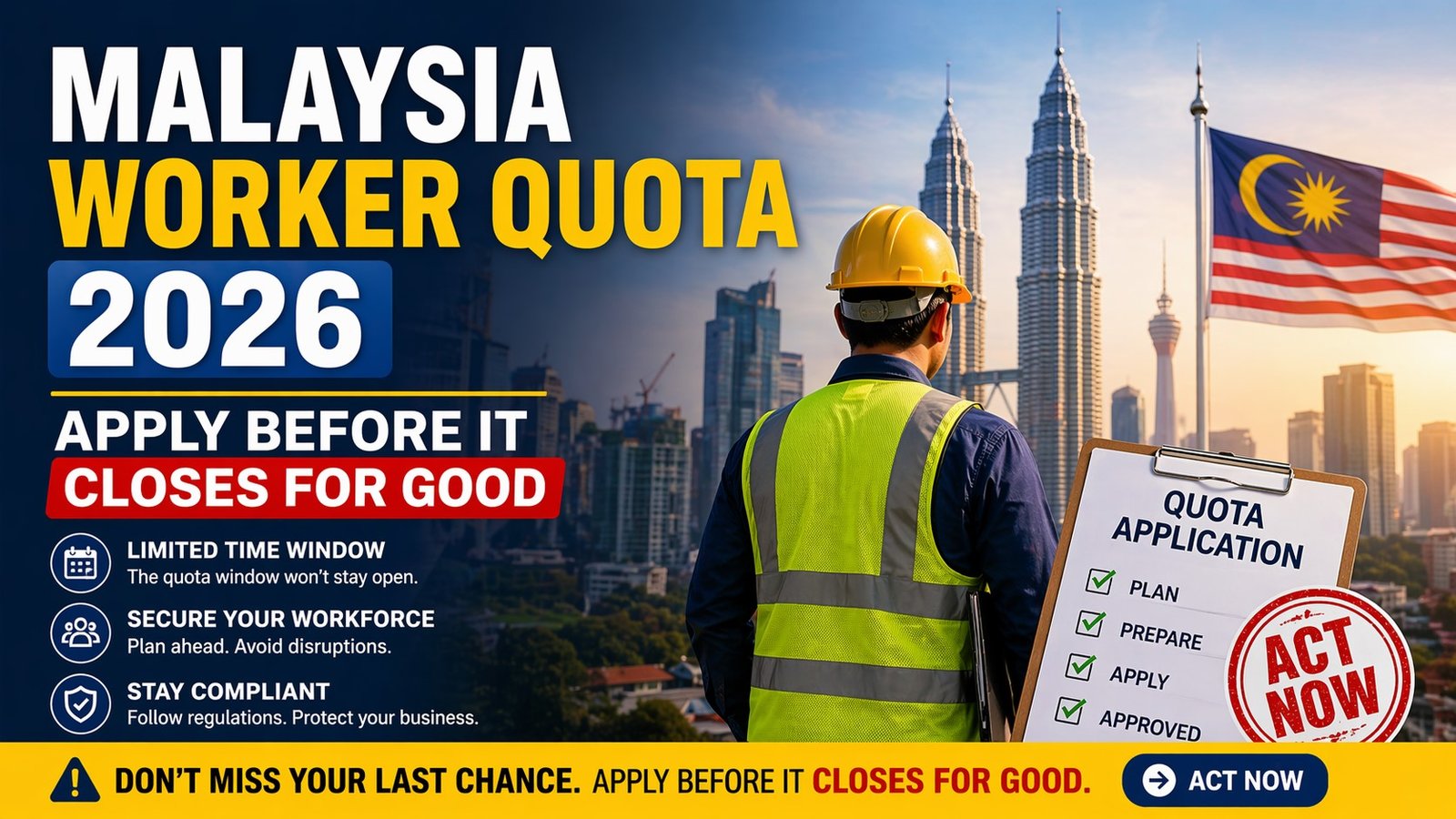 Apply now for worker quota 2026