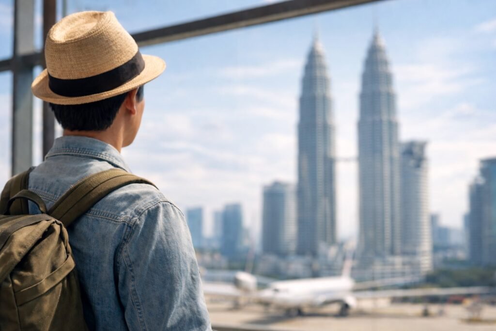 Gazing at Kuala Lumpur's skyline