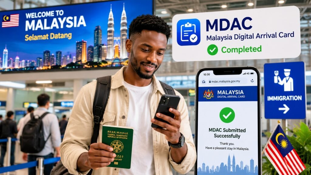 Digital arrival at Malaysia airport