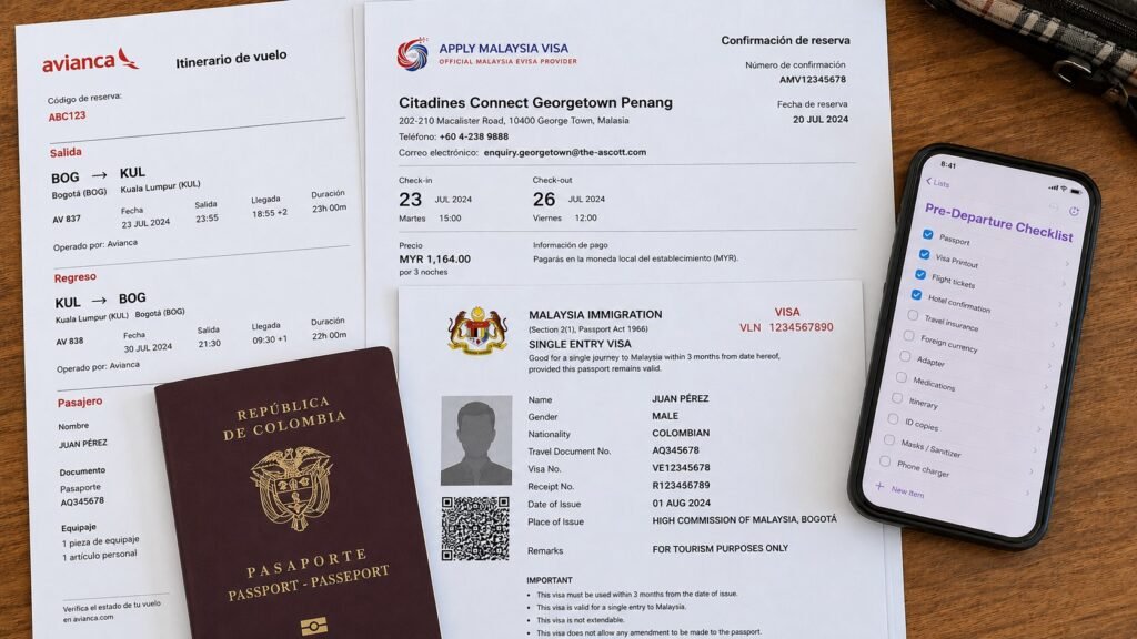 Travel preparation for Malaysia adventure